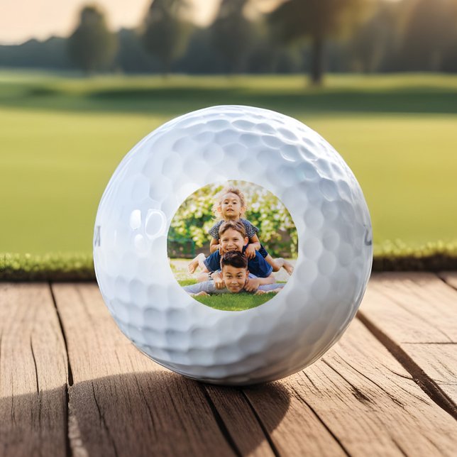 Minimal Personalised Photo Keepsake Gift for Dad  Golf Balls (Minimal Personalized Photo Keepsake Gift for Dad Golf Balls)