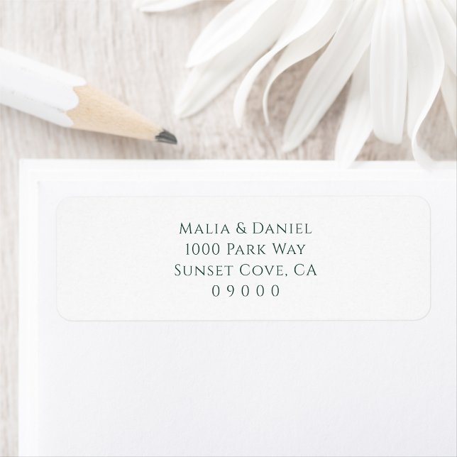Minimal Personalised Wedding Return Address (Creator Uploaded)