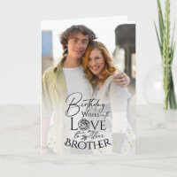 Minimal Photo Birthday Keepsake Brother