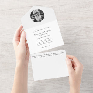 Minimal photo collect peoples memories all in one invitation