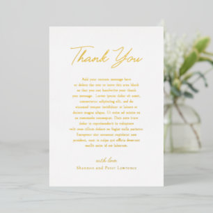 Minimal Photo Elegant Wedding Thank You