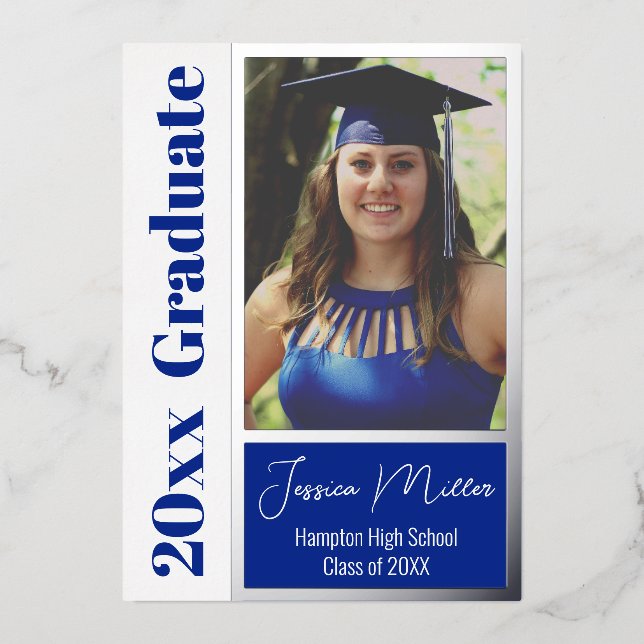 Minimal Photo Graduation Party (Front)