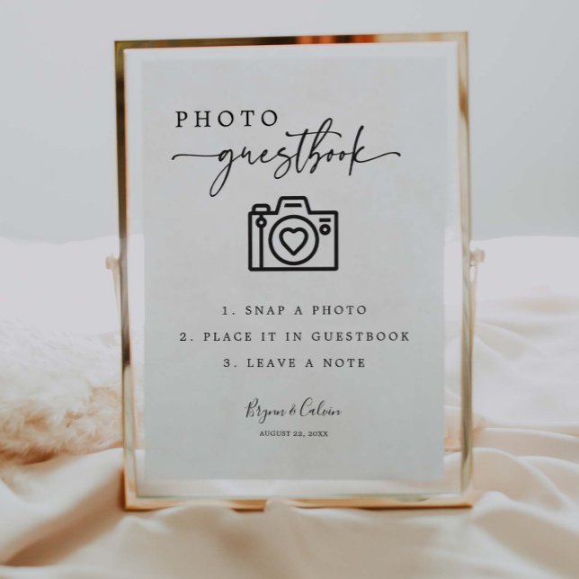 Minimal Photo Guestbook Sign Wedding Decor B613 (Creator Uploaded)