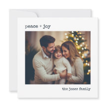 Minimal Photo Personalised Holiday Card