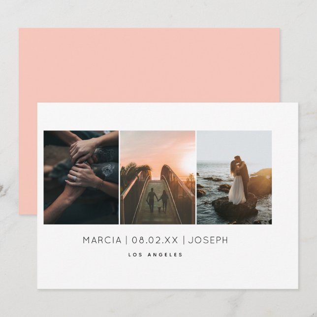 Minimal Photo Save The Date (Front/Back)
