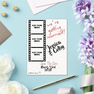 Minimal Photo Save the Date Custom Modern Acrylic Invitations