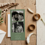 Minimal Photo Strip Magnetic Wedding Save The Date<br><div class="desc">Make a lasting impression with our Minimal Photo Strip Magnetic Wedding Save The Date! Perfectly blending contemporary style with personal touches, this chic and practical magnet is designed to ensure your special day is marked on your guests' calendars in a memorable way. Our photo strip layout adds a stylish twist...</div>