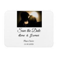 Minimal photo white black classic elegant save the