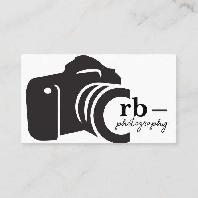 Minimal Photographer Business Card (Front)