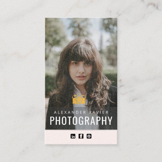 Minimal Photographer Business Card  (Front)