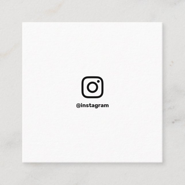 Minimal photography social media Instagram photo Calling Card (Front)