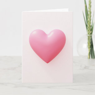 Minimal Pink Heart Card