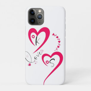 Minimal Pink Heart Love Case-Mate iPhone Case