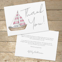 Minimal Pink Nautical Girl Baby Shower