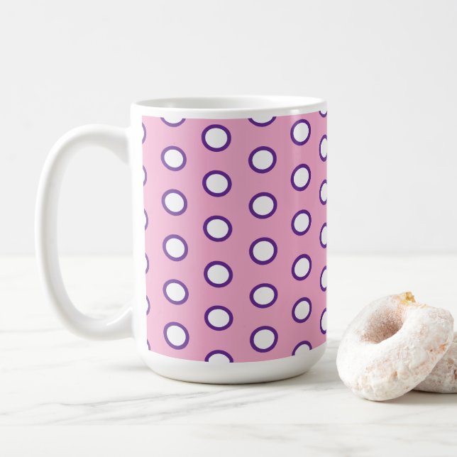 Minimal Polka Dot coffee mug (With Donut)