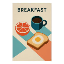 Minimal poster: BREAKFAST