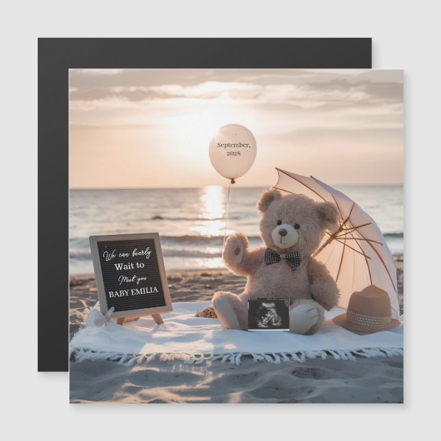 Minimal Pregnancy Announcement Simple Baby gift (Front/Back)
