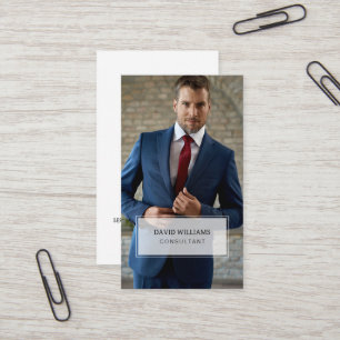 Minimal & Professional Business Photo Business Car Business Card
