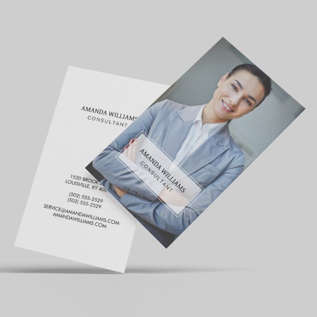 Minimal & Professional Business Photo Business Card (Creator Uploaded)