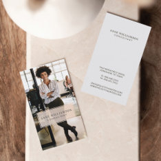 Minimal & Professional Business Photo Business Card at Zazzle