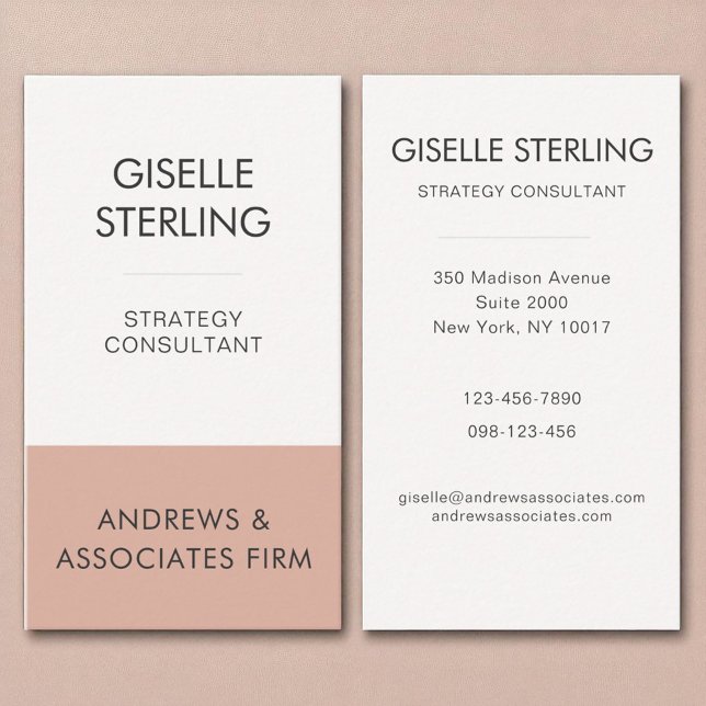 Minimal Professional Corporate Employee Modern Business Card (Creator Uploaded)
