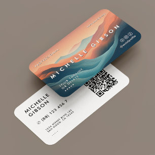 Minimal Professional Creative Designer Bright Business Card