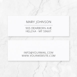 Minimal Professional Elegant Typography 06. Mini Business Card