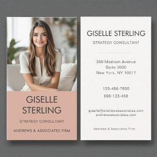 Minimal Professional Employee Corporate Modern  Business Card
