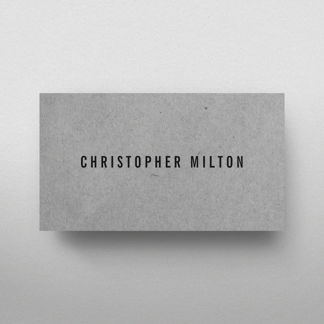 Minimal Professional Grey White Consultant  Business Card (Creator Uploaded)