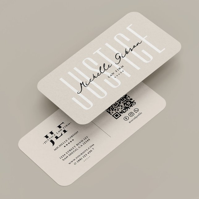 Minimal Professional Lawyer Notary Attorney Sand Business Card (Minimal Professional Lawyer Notary Attorney Sand Business Card
)