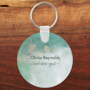 Minimal Promotional Product Business Logo QR Code Key Ring