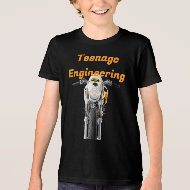 Minimal Pulse Café Racer Tri-Blend Shirt (Front)