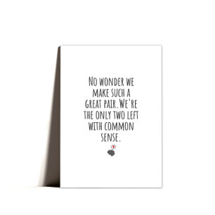 Minimal Punny Happy Valentines Day  Holiday Card