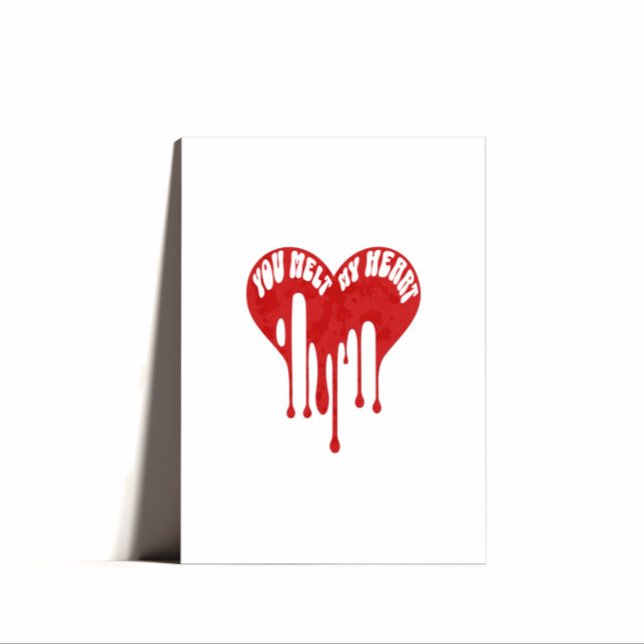 Minimal Punny Happy Valentines Day  Holiday Card (Creator Uploaded)