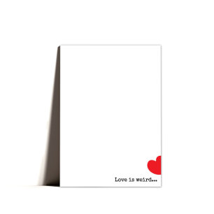 Minimal Quirky Happy Valentines Day  Holiday Card