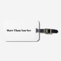 Minimal Quote Luggage Tag | PersonalizeLuggage Tag