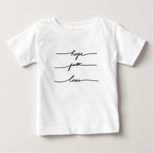 Minimal quote  sticker typography, hand drawn  baby T-Shirt