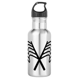 Minimal Racing Flag Sport Waving 532 Ml Water Bottle