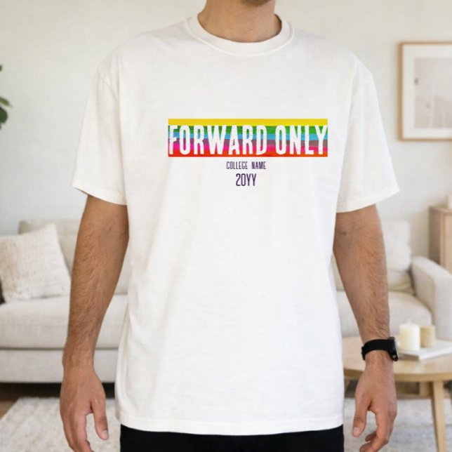 Minimal Rainbow Chapter Closed Graduation Shirt  (Creator Uploaded)