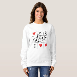 Minimal Red Hearts Cozy Sweatshirt