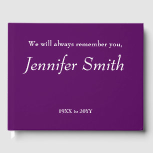 Minimal, Respectable Sympathy Guestbook