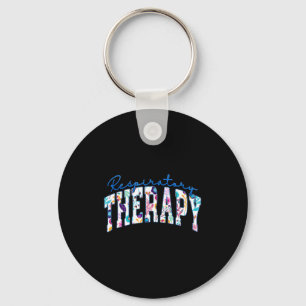 Minimal Respiratory Therapy Funny Therapist Rt Key Ring