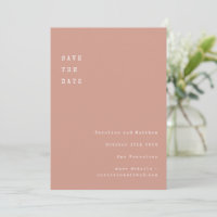 Minimal Retro Typewriter Font Wedding Dusty Rose