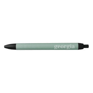 Minimal Retro Typography   Green Halftone Black Ink Pen