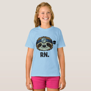 Minimal RN Sloth Nurse Graduation Design – Cute Re T-Shirt
