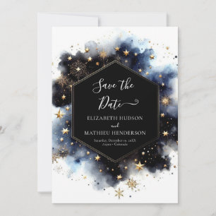 Minimal Romantic Celestial Wedding Save The Date