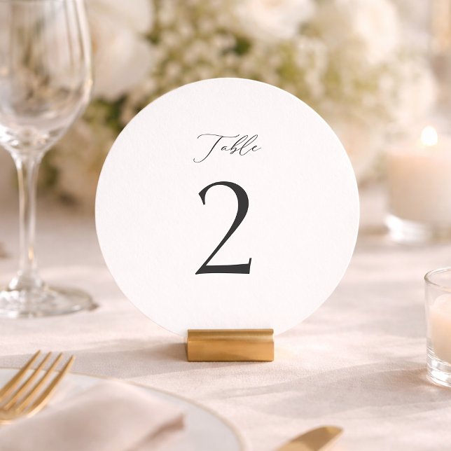 Minimal Round Table Numbers 1–19  (Creator Uploaded)