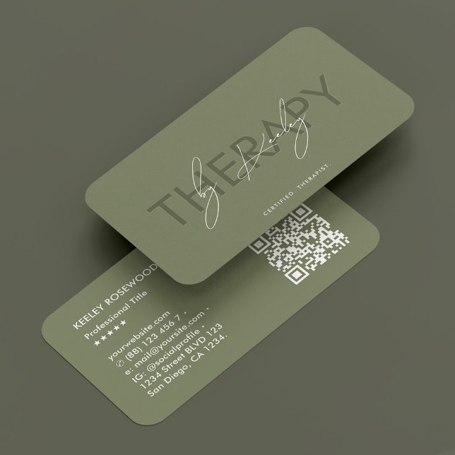 Minimal Sage Foot Specialist Podiatrist Therapist Business Card (Minimal Sage Foot Specialist Podiatrist Therapist Business Card
)