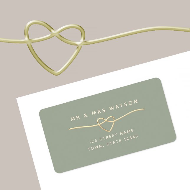 Minimal Sage Green Return Address Label (Creator Uploaded)