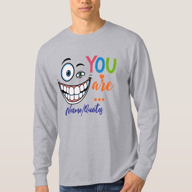 Minimal Sarcastic Quote T-Shirt (Front)